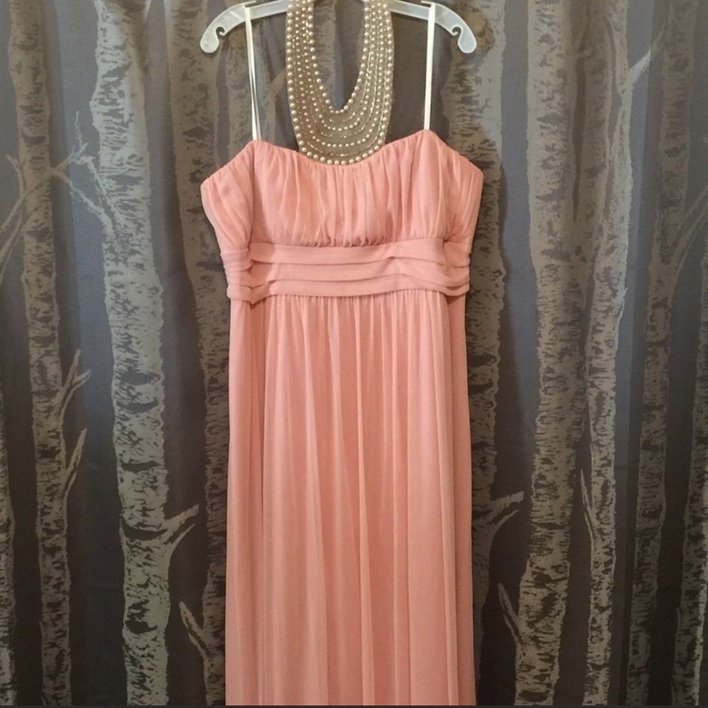 Pretty soft Pink full length gown, City Triangle